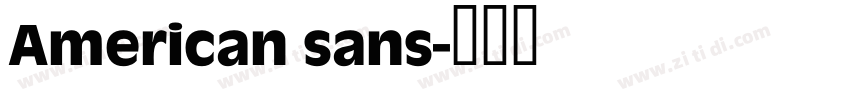 American sans字体转换
